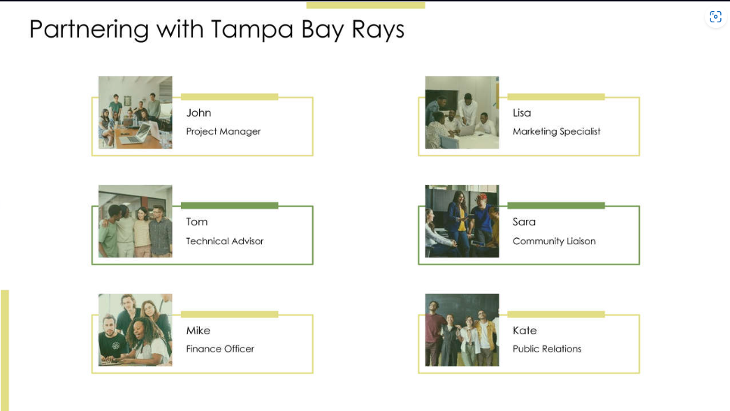 Partnering with Tampa Bay Rays 